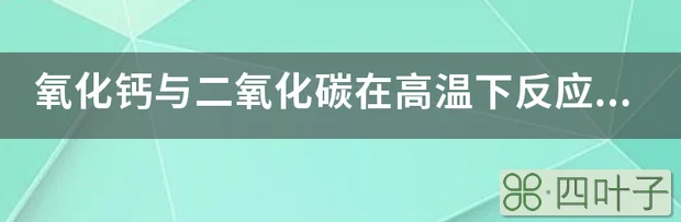 氧化钙与二氧化碳在高温下反应吗？