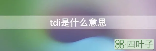 tdi是什么意思