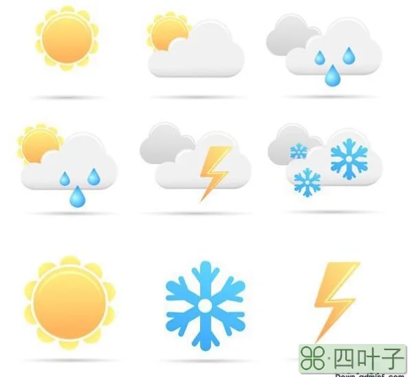 常用天气预报符号表示天气的20个符号