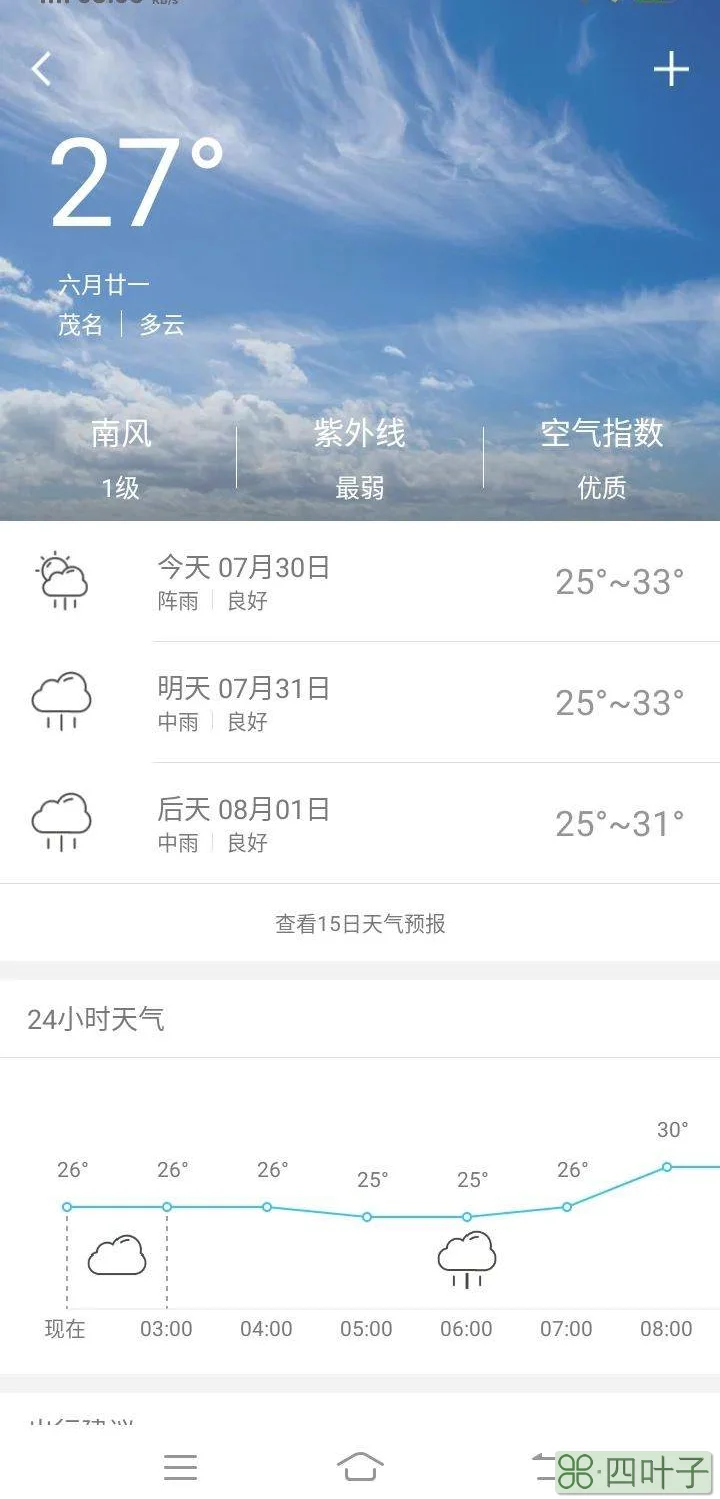 广东茂名天气预报茂名天气预报15天查询